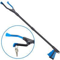 Luxet Grabber Reacher Tool with Rotating Arm - 32 Inch Long Foldable Strong  Aluminum l- Multi Angle Rotation Trash Litter Picker Upper - Extended Arm