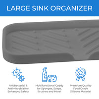Sponge Holder for Kitchen Sink Organizer Tray New Drain Lip Sink Caddy –  LuxetProducts